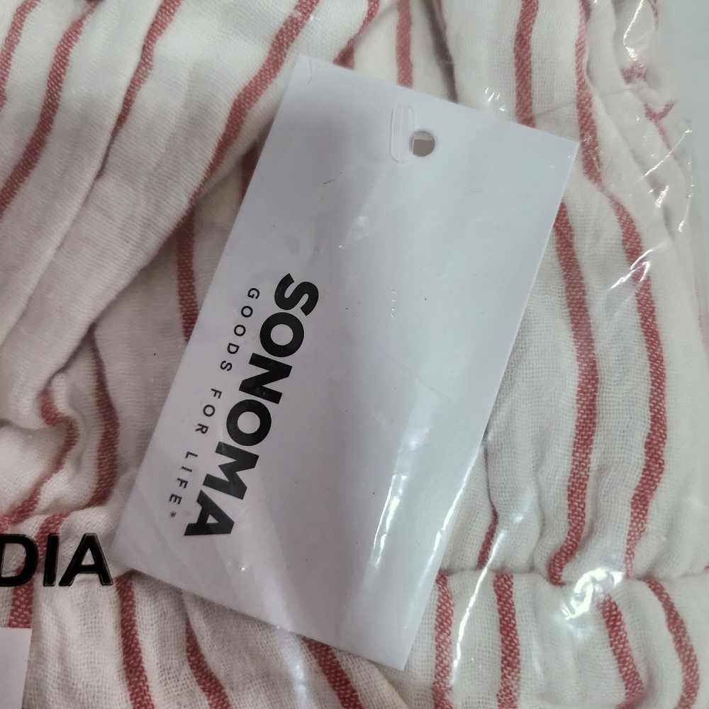 Sonoma Goods for Life Pink & White Stripped Maternity Maxi Dress - Picture 3 of 5